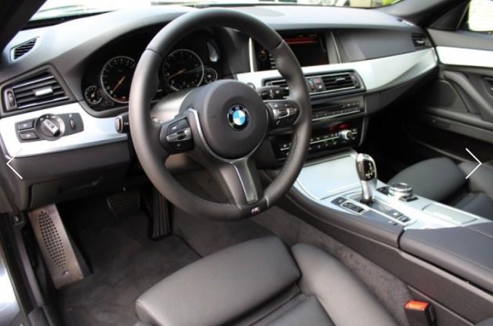 Left hand drive car BMW 5 SERIES (01/06/2015) - 